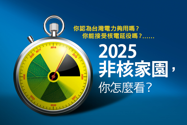 【線上投票】2025非核家園，你怎麼看？